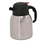 image of Omcan USA 40563 Thermal Carafe Beverage Server, 1.2 L (33.8-50 oz) Double-Wall Stainless Steel