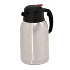 image of Omcan USA 40565 Thermal Carafe, 2 Liter (67.6 oz) Double‑Wall Insulated Stainless Steel