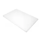image of Omcan USA 41196 Plastic Cutting Board, 12" x 18" x 1/2" White, Dishwasher Safe, USDA FDA NSF