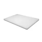 image of Omcan USA 41417 Plastic Cutting Board, 6" x 10" x 1/2" White Polyethylene, Dishwasher Safe