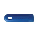 image of Omcan USA 43339 Cool Handle Pan Sleeve – 7" Silicone Grip for 7" & 8" Fry Pans, Blue, Heat‑Resistant