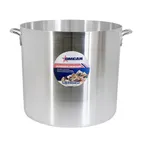 image of Omcan USA 43375 Stock Pot - 100 Qt, 20" Dia x 17.7" Deep, Aluminum, Dual Handles, NSF