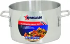 image of Omcan USA 43431 Sauce Pot – 40‑Qt Aluminum, Riveted Handles, No Lid, 36‑60 qt