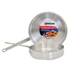 image of Omcan USA 43444 Saute Pan, 7.55‑Qt 14" X 3" Aluminum, Riveted Handle, NSF