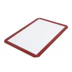 image of Omcan USA 43491 Half-Size Baking Mat, 16.5" x 11.75" Silicone, Non‑Stick, Oven & Microwave Safe