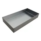 image of Omcan USA 43498 Tapered Bun & Sheet Pan, 10" x 12", 18‑Gauge Stainless Steel, Dishwasher Safe