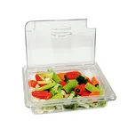 image of Omcan USA 43639 Flip N Lid, 1/2‑Size Polycarbonate Food Pan Cover, Spoon‑Notched, NSF, Microwave Safe