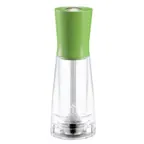 image of Omcan USA 43671 - Tosca Pepper Mill, 6" Tall, Green, Beech Wood & Acrylic Base, Conic Mechanism