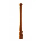 image of Omcan USA 43672 Pepper Mill – 6" Tall, Orange, Wood, Base, Steel – 20‑Year