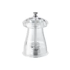 image of Omcan USA 43682 - TRE SPADE Tosca Pepper Mill, 4" Tall, Acrylic Crystal, Tempered Steel Mechanism