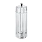 image of Omcan USA 43683 - TRE SPADE Tosca Pepper Mill, 5" Tall, Acrylic, Steel Conic, 20-Year Guarantee
