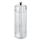 image of Omcan USA 43704 - 5" Acrylic Salt Mill, Steel Mechanism, Made in Italy, 20‑Year Guarantee