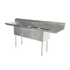 image of Omcan USA 43763 (3) Three Compartment Sink