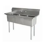 image of Omcan USA 43776 (3) Three Compartment Sink