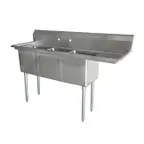 image of Omcan USA 43788 (3) Three Compartment Sink