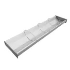 image of Omcan USA 44111 Rect Tray, 28-1/2" W x 6-3/4" D x 2" H, 3 6"x2" Dividers, 18‑Gauge Stainless Steel