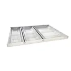 image of Omcan USA 44114 Rectangular Tray, 28½" x 16¾" x 2" 3 16" x 2" Dividers, 18‑Gauge Stainless Steel
