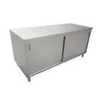 image of Omcan USA 44193 Cabinet Base Sliding Doors Work Table