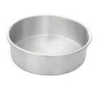 image of Omcan USA 44324 Round 6" x 2" Aluminum Cake Pan – Baking Smallware, Even Heat, Single‑Piece