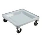 image of Omcan USA 44356 Gray Polypropylene Dish Rack Dolly, No Handle, Plastic Construction, Glass Rack Transport
