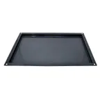 image of Omcan USA 44363 Commercial Roasting Pan, GN 1/1, 21" x 13" x 1" (1mm) Granite Enamel