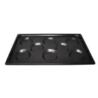 image of Omcan USA 44365 Multi-Baker Pan, 12" x 20" Aluminum Non‑Stick, 8 Molds, 1" Depth, 1‑1/2mm Thick
