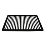 image of Omcan USA 44368 Combigrill GN 1/1 Rectangular Stove Top Griddle, 12" x 20" Non-Stick Coated Surface