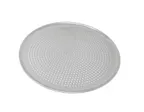 image of Omcan USA 44553 Commercial Pizza Pan, 16" Round Perforated Aluminum Tray, Ideal for Even Baking