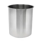 image of Omcan USA 44658 Bain Marie Pot, 12 Qt, 10" Dia x 10.5" Deep, Stainless Steel