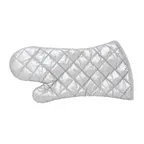 image of Omcan USA 46341 Oven Mitts, 13" Long Skull Design, Cotton, Silver Coated, Heat‑Resistant to 320°F
