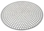 image of Omcan USA 46745 Commercial Pizza Pan, 16" Round Perforated Aluminum Tray, Ideal for Even Baking