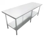 image of Omcan USA 47725 Stainless Steel Top 85" - 96" Work Table