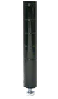 image of Omcan USA 48091 Post, 72" Wire Shelving Post with Leveler, Black Epoxy Finish, NSF Certified, 70-79" Height