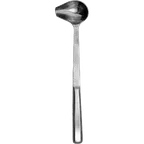 image of Omcan USA 80007 Spout Ladle, 1 oz, One-Piece Stainless Steel Construction, Kitchen Utensil