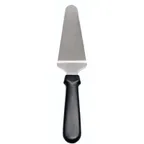 image of Omcan USA 80028 Pie Server: 4-5/8" x 2-3/8" Stainless Steel Blade, Black Plastic Handle, Smooth Edge