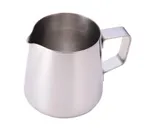 image of Omcan USA 80032 Frothing Pitcher, 14‑Ounce Steel with Handle, 10‑31 oz for Food Service