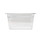 image of Omcan USA 80053 1/4 Size Clear Polycarbonate Pan, 10-7/16" x 6-3/8" x 5-7/8" Deep, NSF