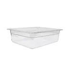 image of Omcan USA 80055 - 1/2 Size Clear Polycarbonate Pan, 12‑4/5" x 10‑7/16" x 3‑15/16" Deep,NSF