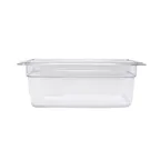 image of Omcan USA 80062 Food Pan – 1/4 Size, 10-7/16" x 6-3/8" x 3-15/96" Clear Polycarbonate, NSF