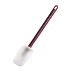 image of Omcan USA 80063 Spoonula – 16" Length, Red Handle, White Silicone Head, Commercial Kitchen Utensil