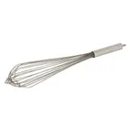 image of Omcan USA 80072 French Whip, 10" Length Stainless Steel Kitchen Utensil, Wire Whisk for Baking