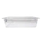 image of Omcan USA 80078 Clear Polycarbonate Food Pan, 20‑3/4" x 12‑4/5" x 5‑7/8" Deep, NSF 1/1 Size