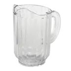 image of Omcan USA 80085 - 60oz Clear Polycarbonate Water Pitcher, NSF, Handle, 32-63oz
