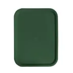 image of Omcan USA 80102 Fast Food Tray - 14" x 18" Green Polypropylene Basket Weave, NSF