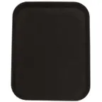 image of Omcan USA 80115 Rectangular Non‑Slip Serving Tray, 18" x 14", Black ABS Construction, NSF