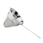 image of Omcan USA 80124 China Cap & Bouillon Strainer, 8½" Diameter, 40 Mesh, Stainless Steel, Flat Handle