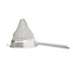image of Omcan USA 80125 China Cap Bouillon Strainer, 8" Extra‑Fine Stainless Steel Mesh, Hollow Handle