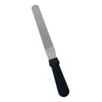 image of Omcan USA 80142 Offset Bakery Spatula, 6-1/2" Blade x 1-5/16" Stainless Steel, Black Plastic Handle