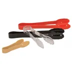 image of Omcan USA 80153 Serving Tongs, 9" Scallop Grip, Beige Polycarbonate, NSF, 7-9" Length
