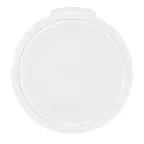 image of Omcan USA 80166 Round White Polypropylene Lid For 2‑Qt & 4‑Qt Containers